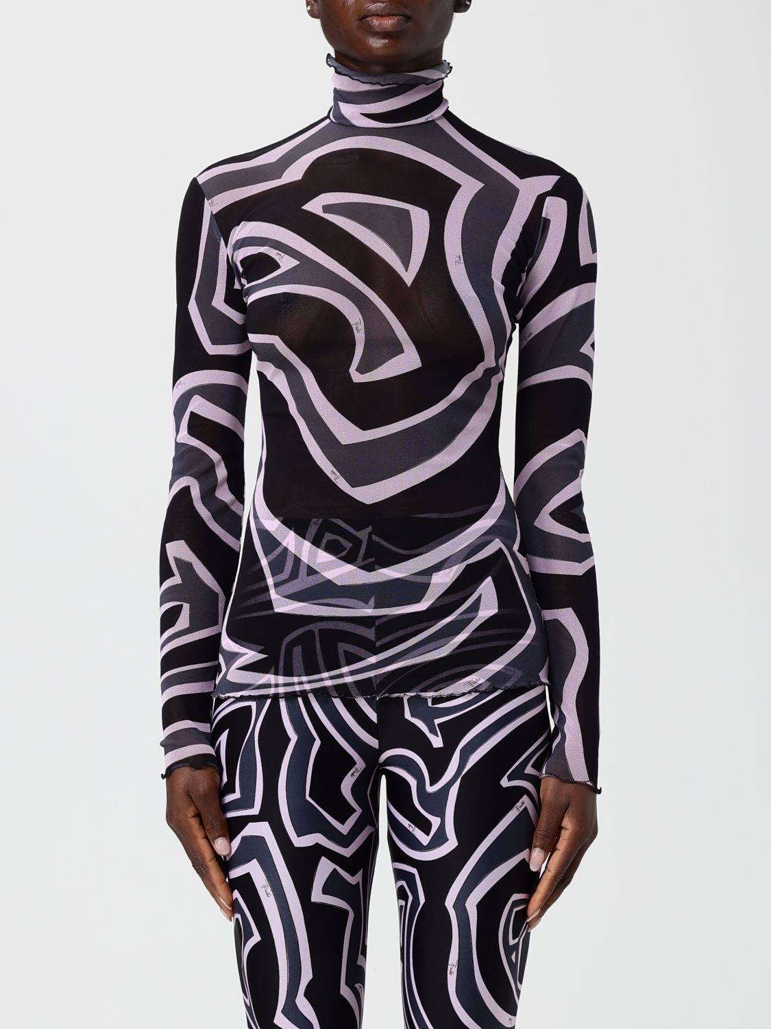 Pucci T-shirt  Woman Color Multicolor In Blue