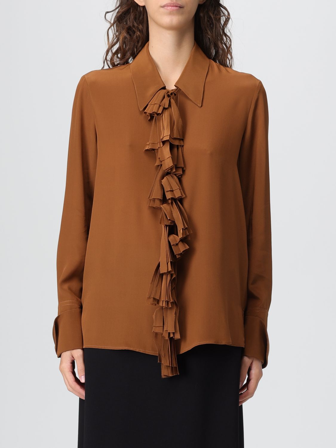 Liviana Conti Shirt Woman Color Brown In Brown