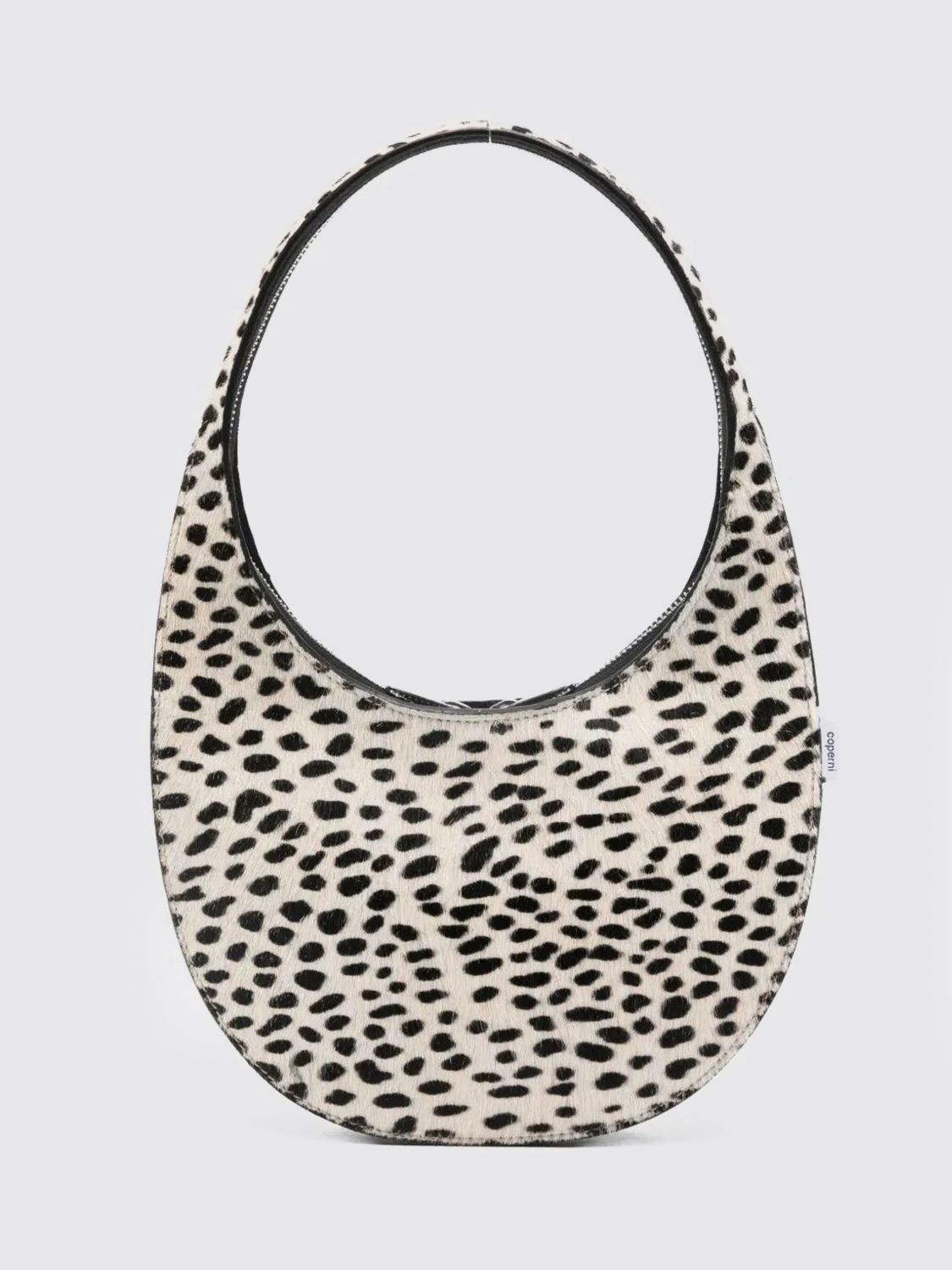 Coperni Animal Print Top Handle Shoulder Bag In White
