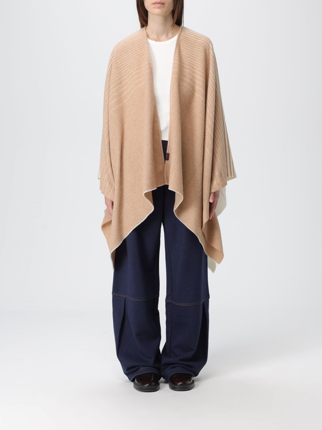 Mm Max Mara Coat  Woman Color Beige In Neutral