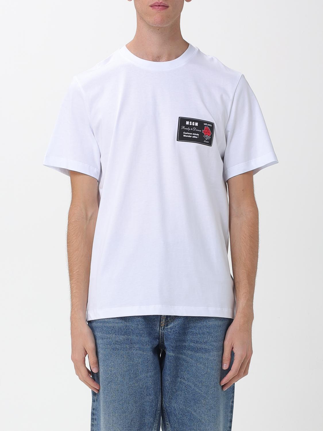 MSGM T-Shirt Herren Farbe Weiß