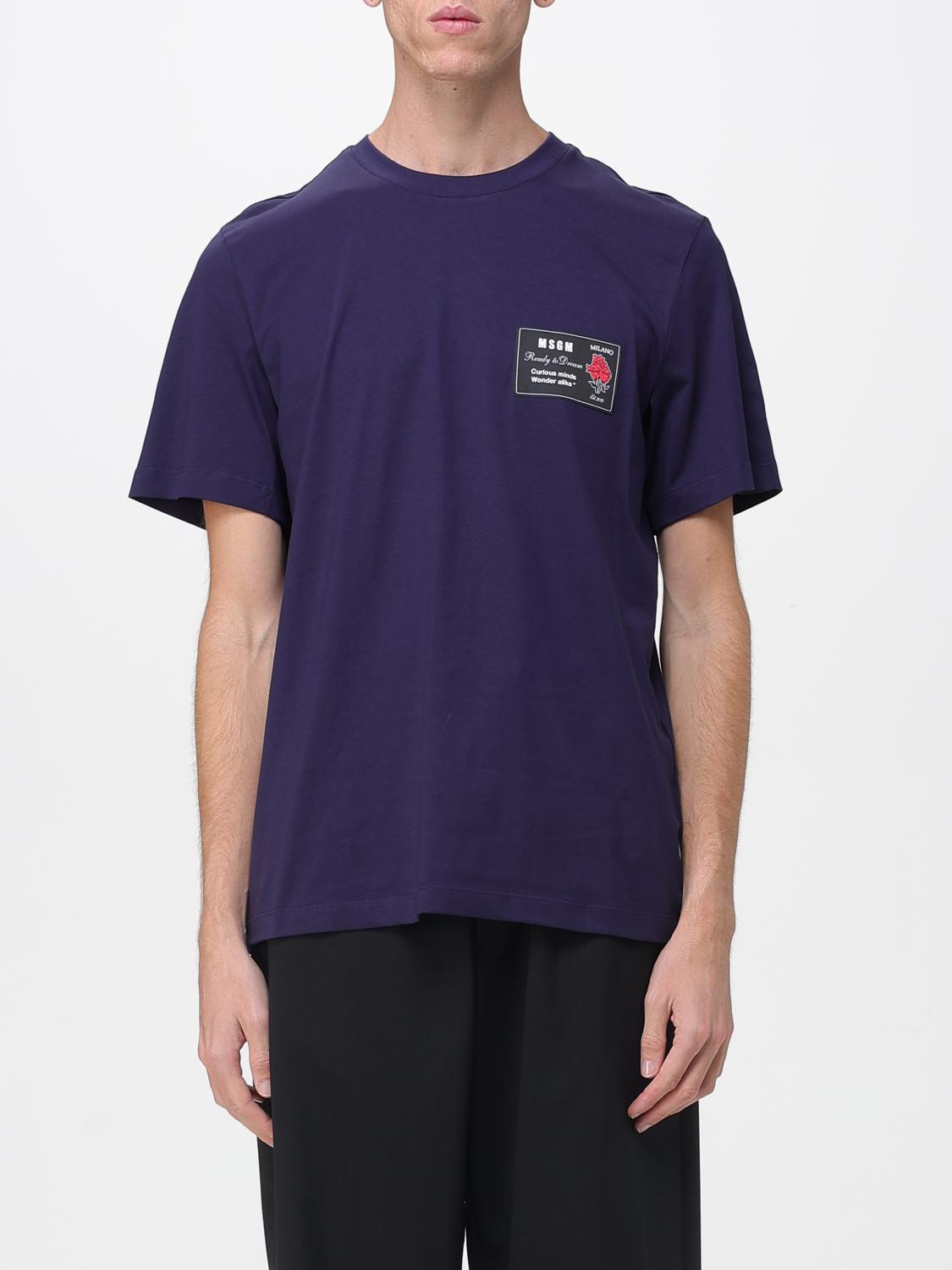 MSGM T-Shirt Herren Farbe Blau