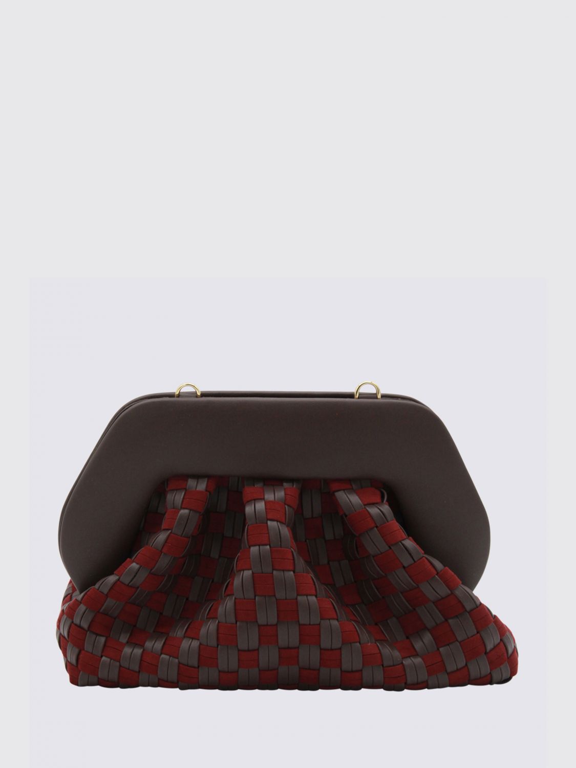 Themoirè Clutch  Woman Color Ebony In Black