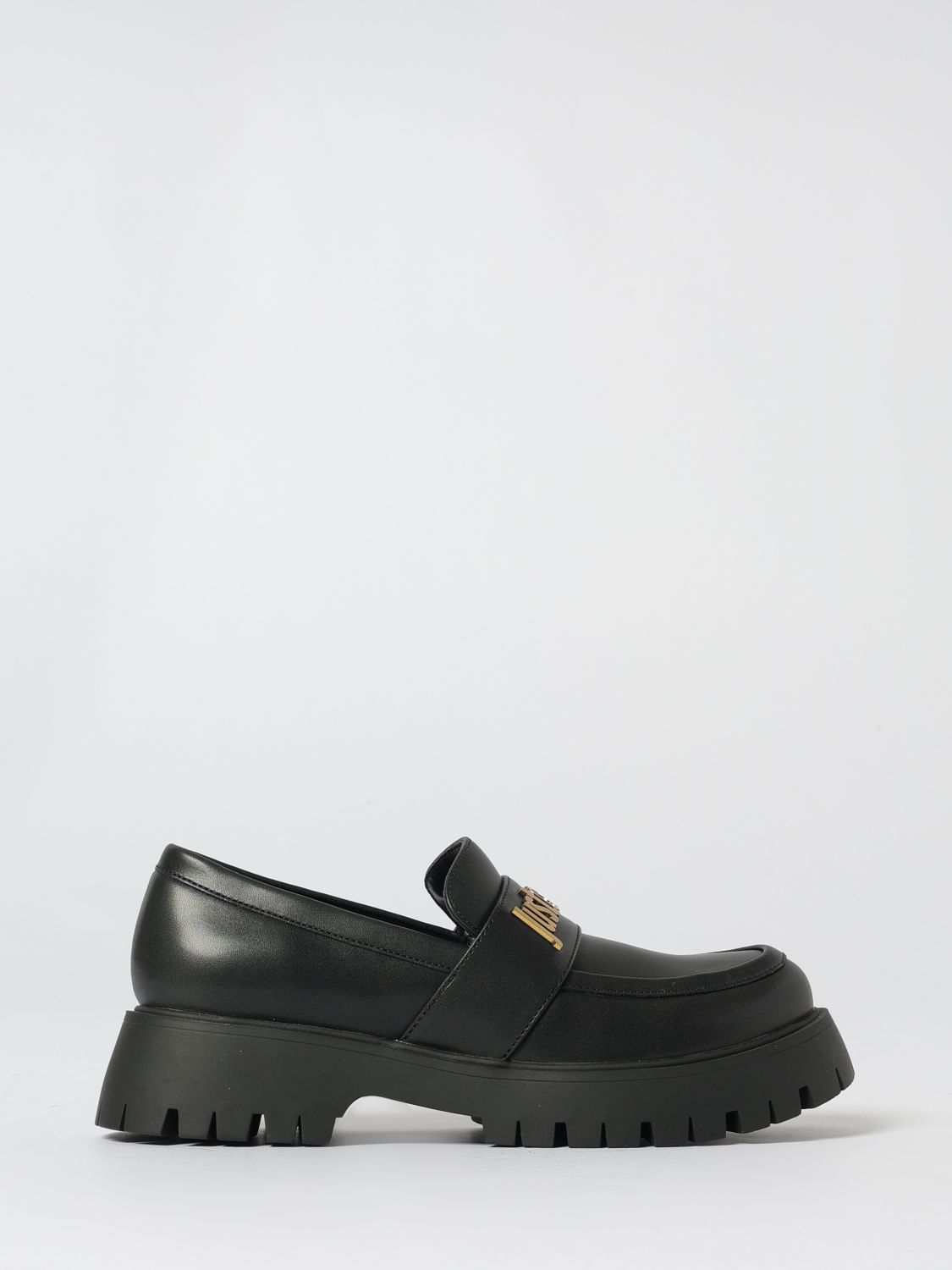 Just Cavalli Loafer  Woman Color Black In Black