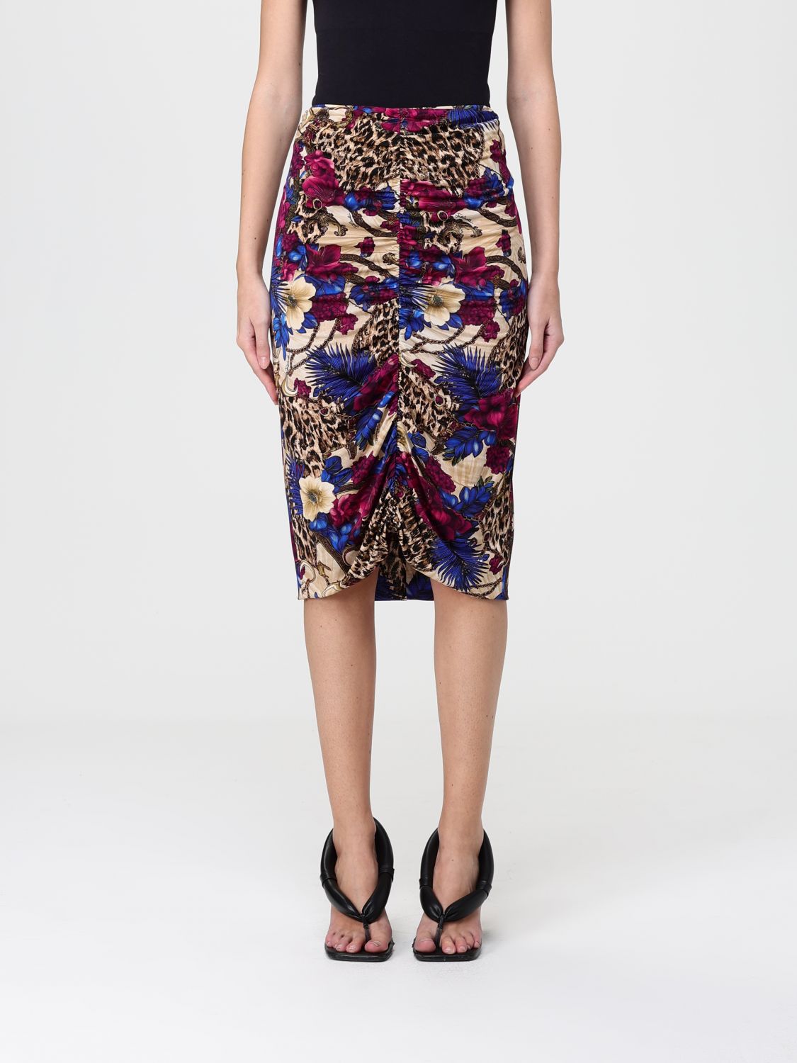 Just Cavalli Skirt Woman Color Multicolor In Multi
