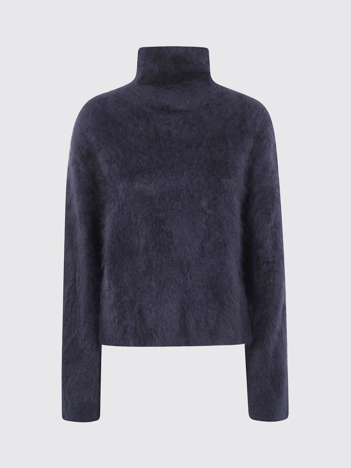 Lisa Yang The Floren High-neck Brushed Sweater In Blue