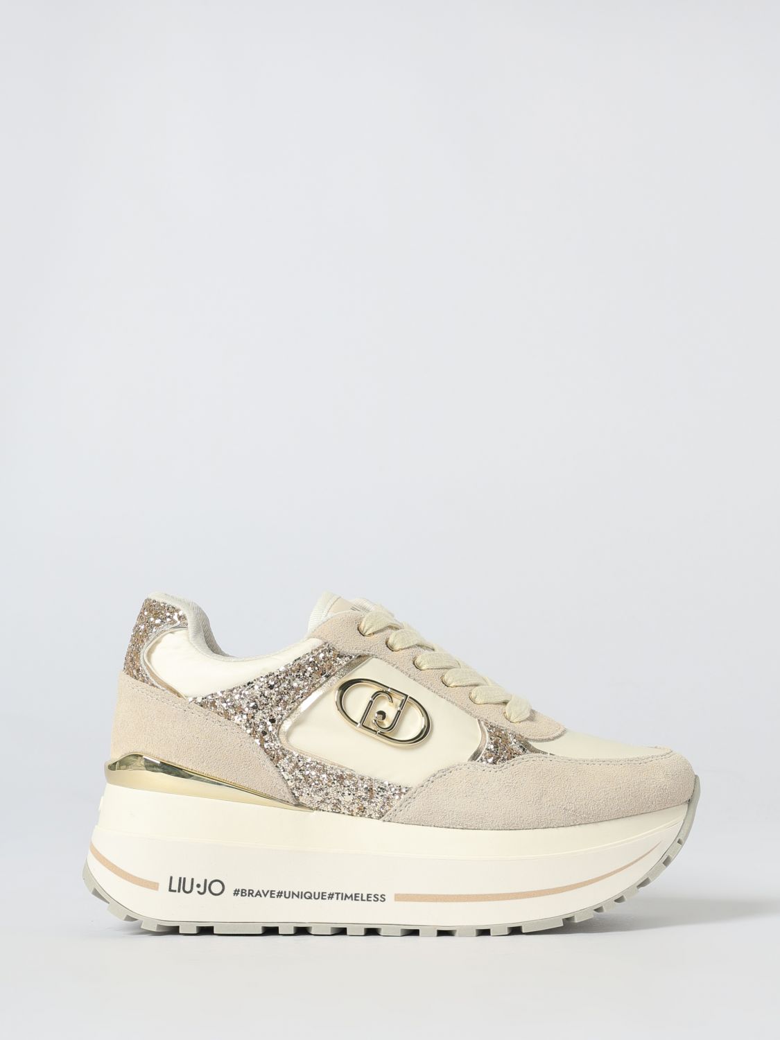 Liu •jo Shoes Liu Jo Woman Color Milk In Gold