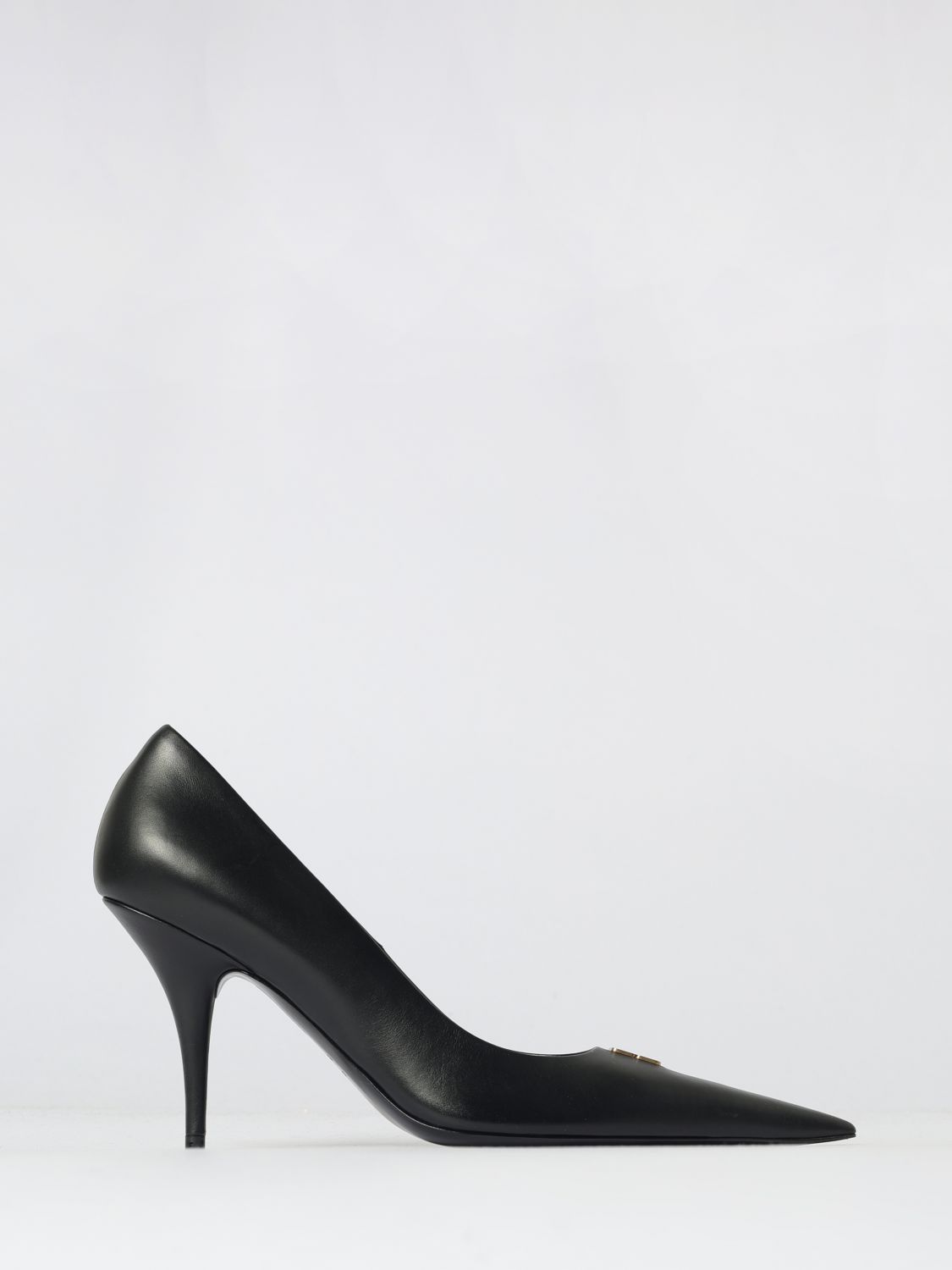 Balenciaga Black Leather Avenue Bb Editor 90 Pumps In Black