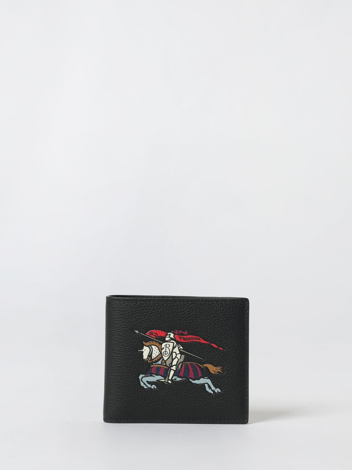 Burberry Black Leather Card Holder In Black