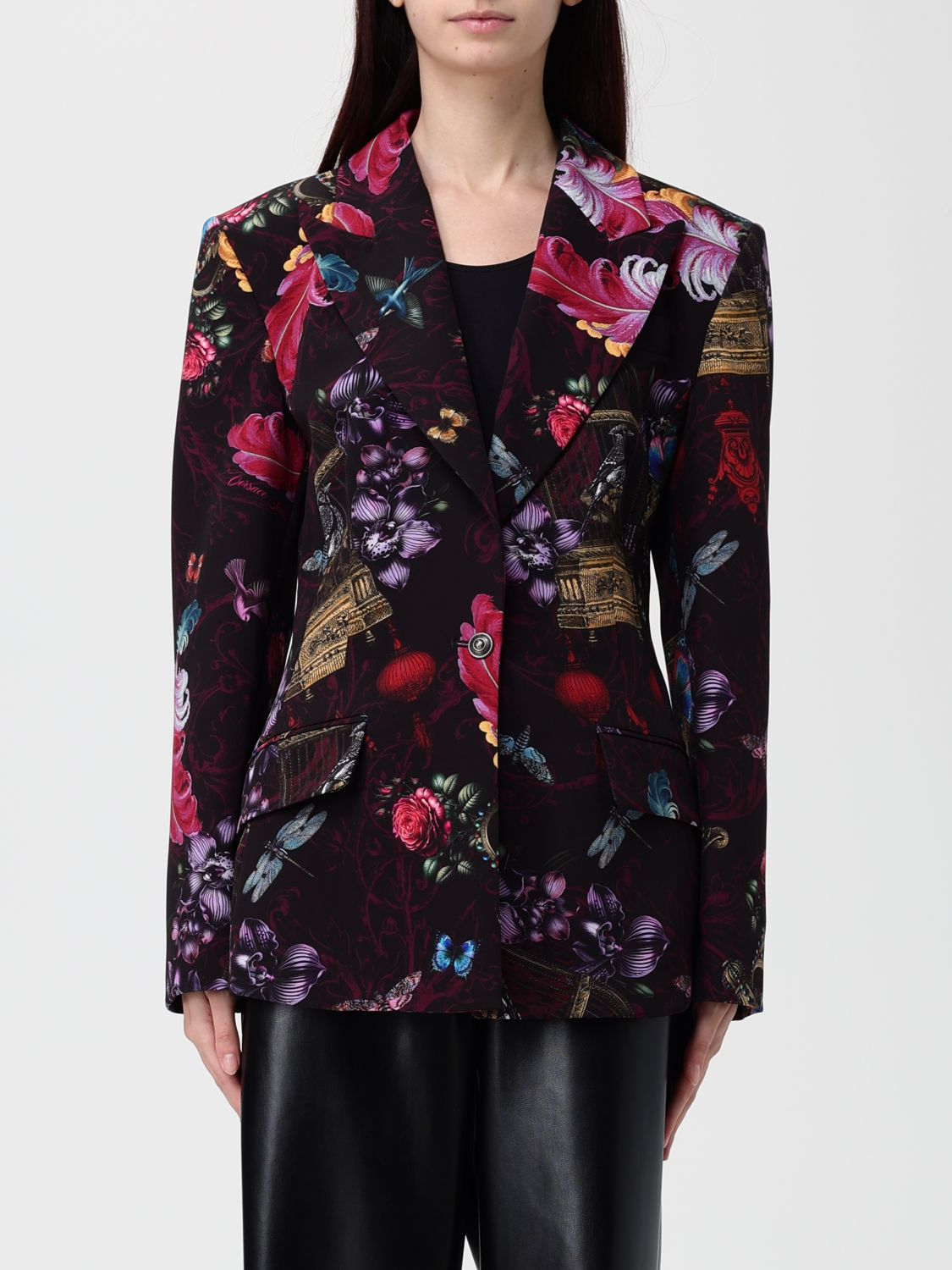 Versace Jeans Couture Shirt Woman Color Pink In Multi