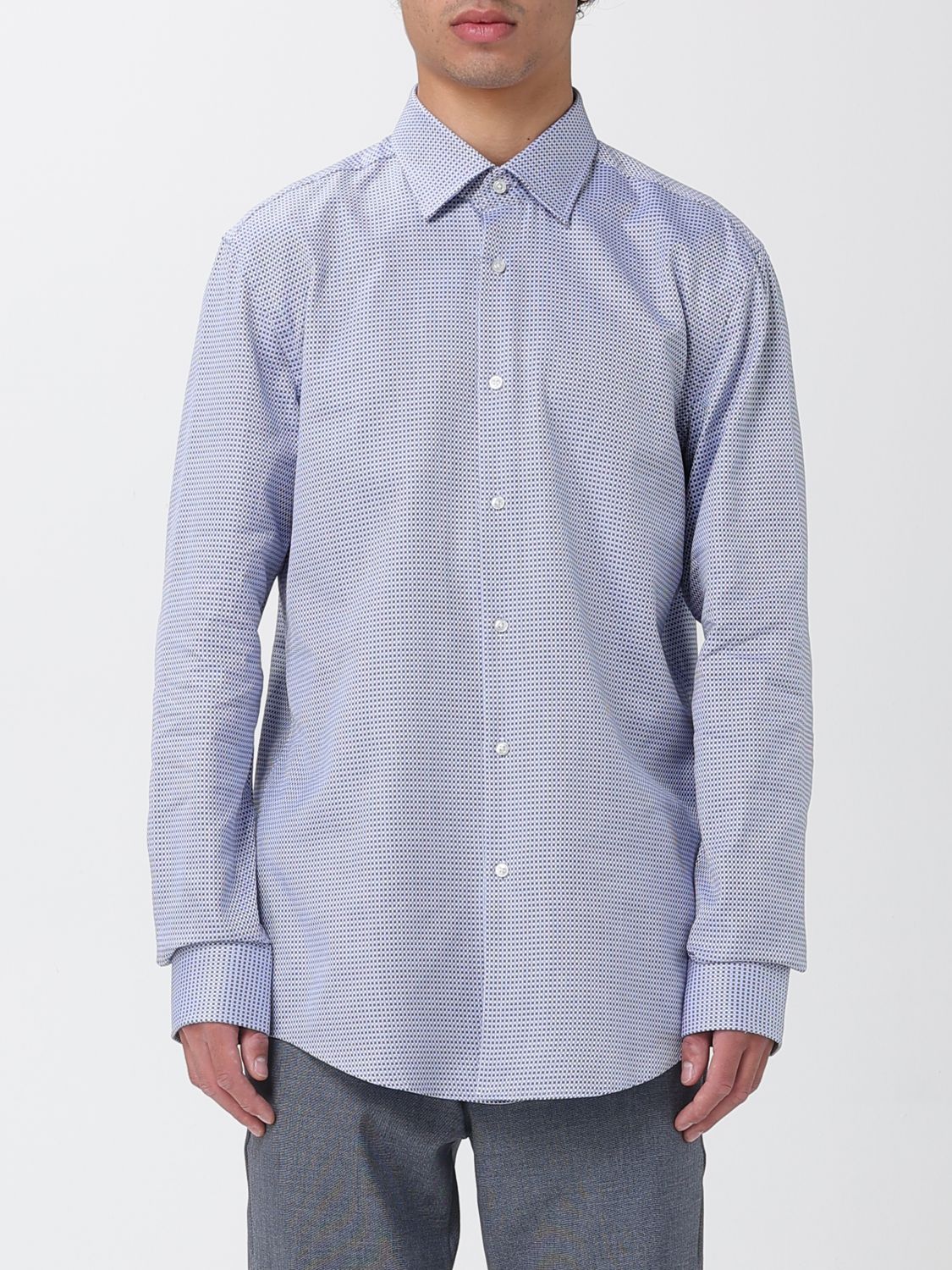 Hugo Boss Shirt Boss Men Color Gnawed Blue In Blue