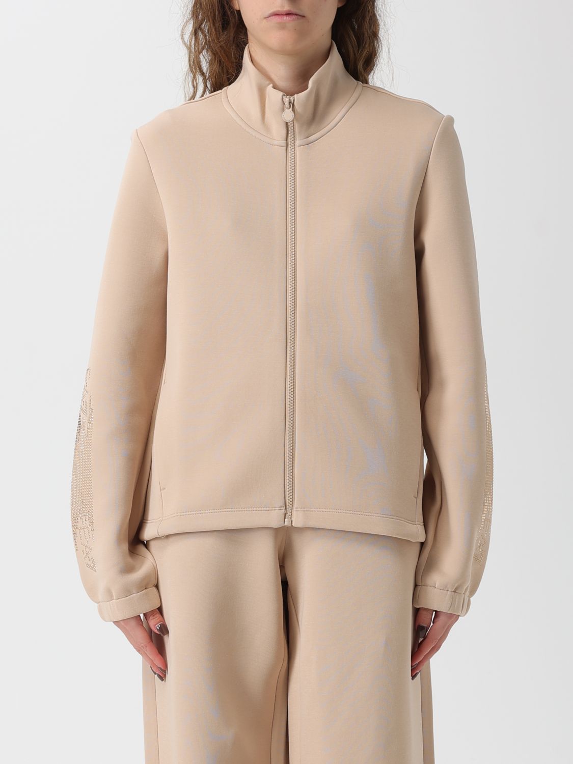 Ea7 Sweatshirt Woman Color Beige In Neutral