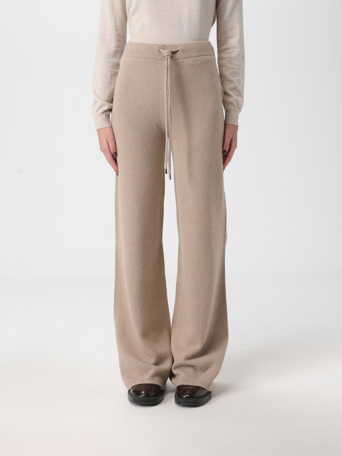 Ermanno Firenze Pants Woman Color Grey In Neutral