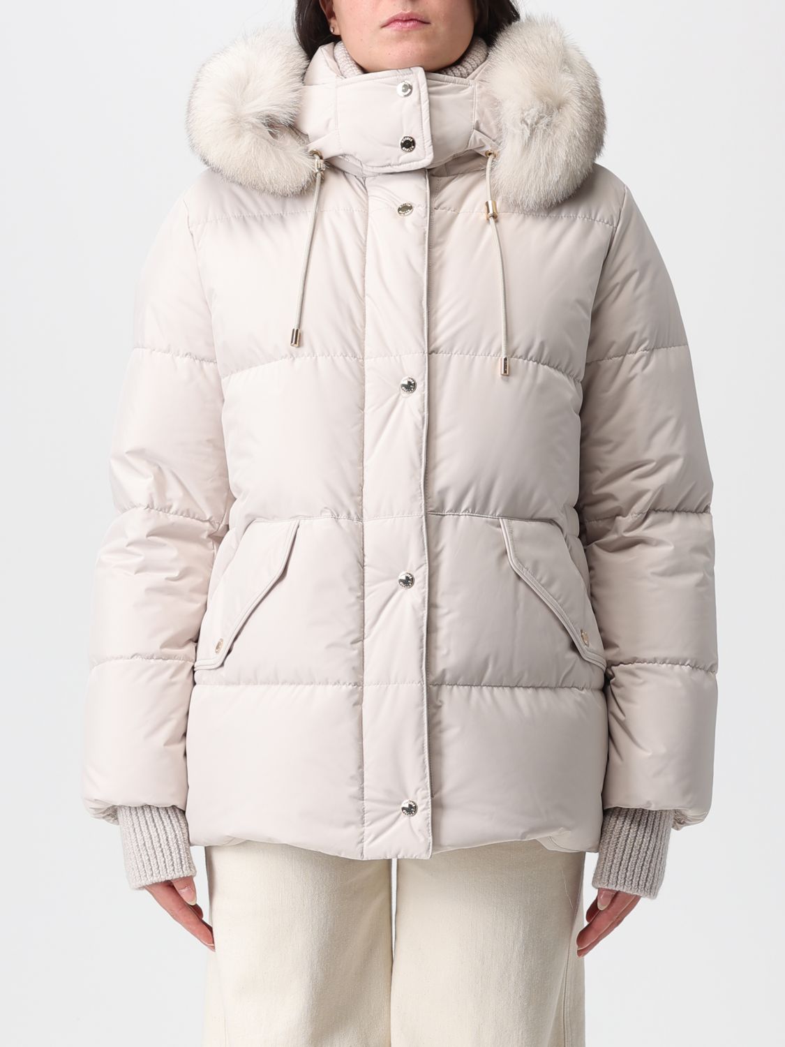 Moorer Jacket Woman Color White In White