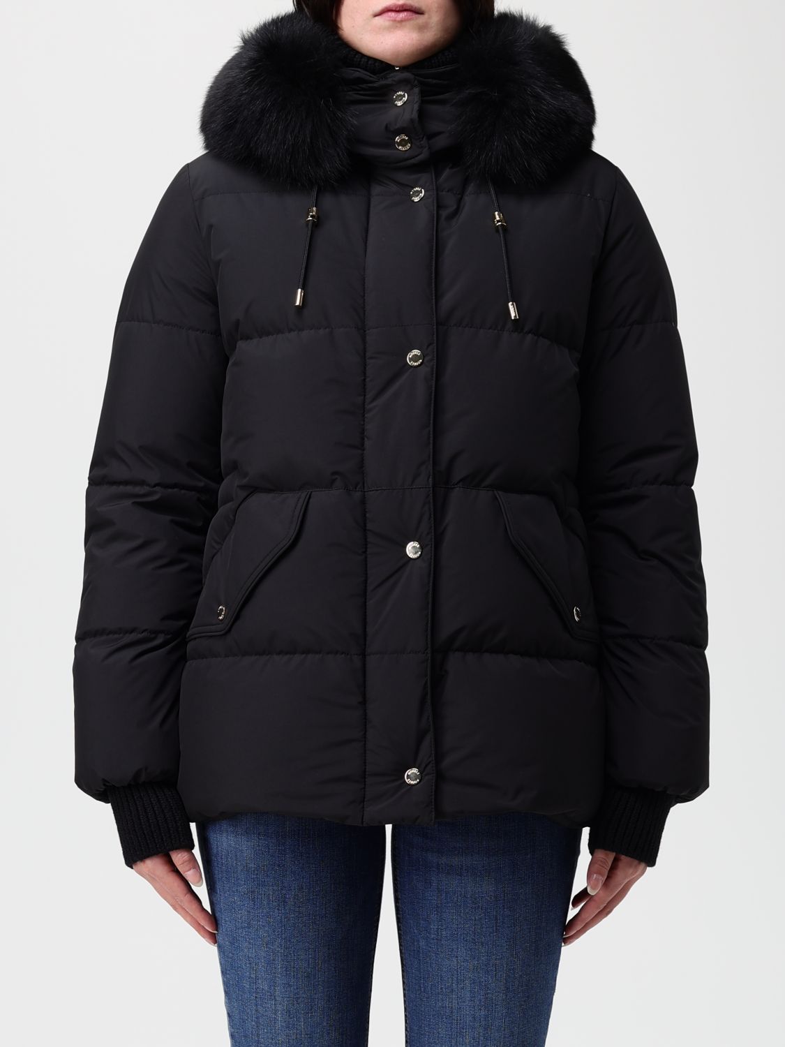 Moorer Jacket Woman Color Black In Black