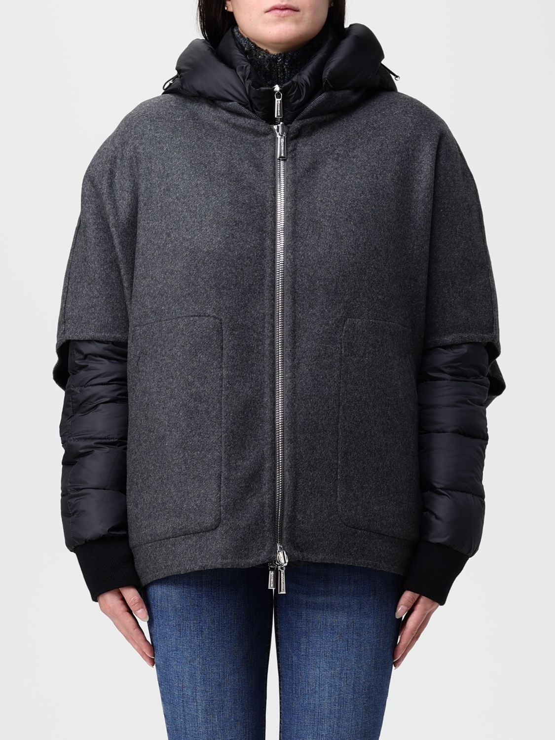 Moorer Jacket  Woman Color Grey In Gray