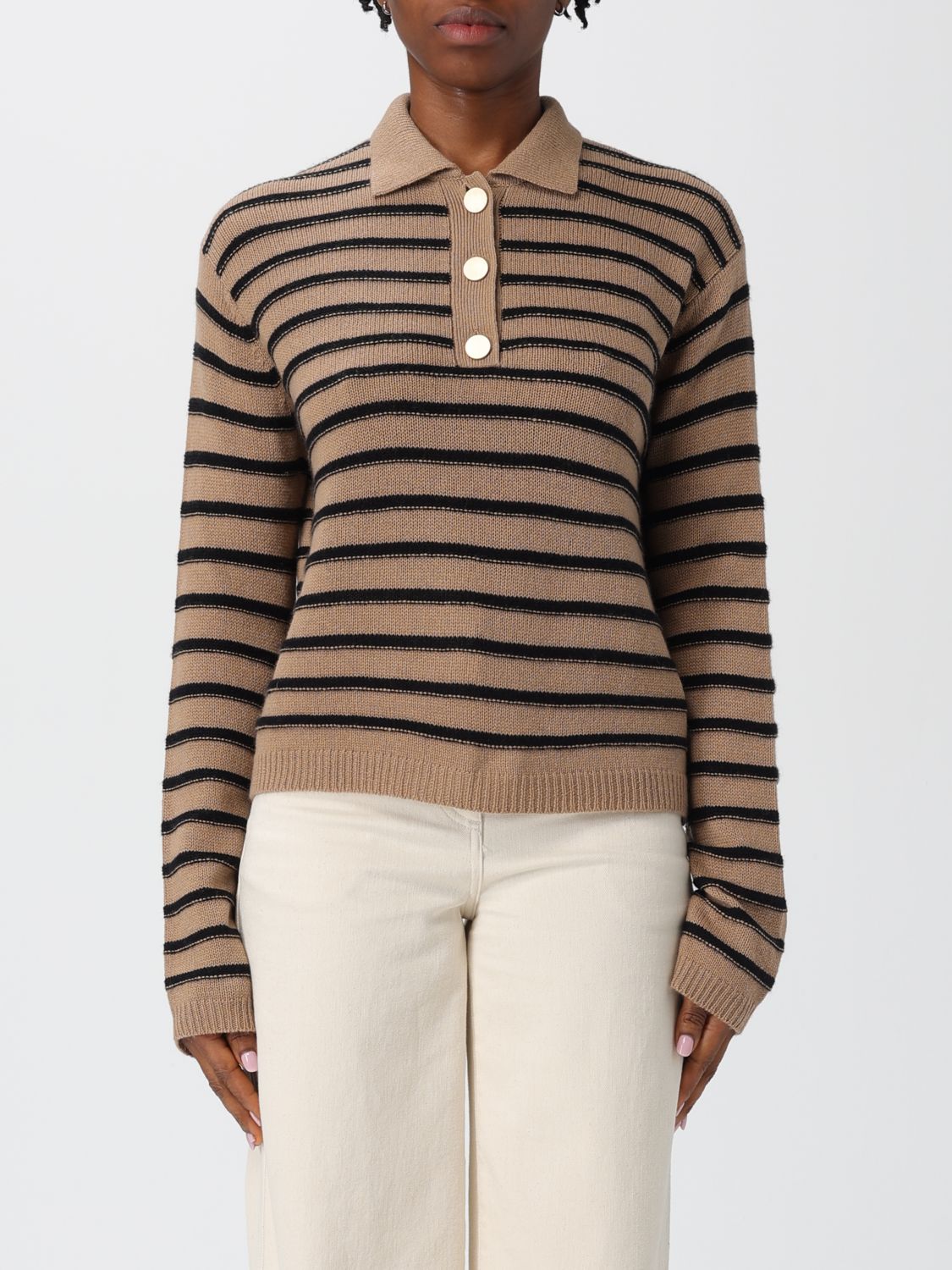 Allude Sweater Woman Color Beige In Nude