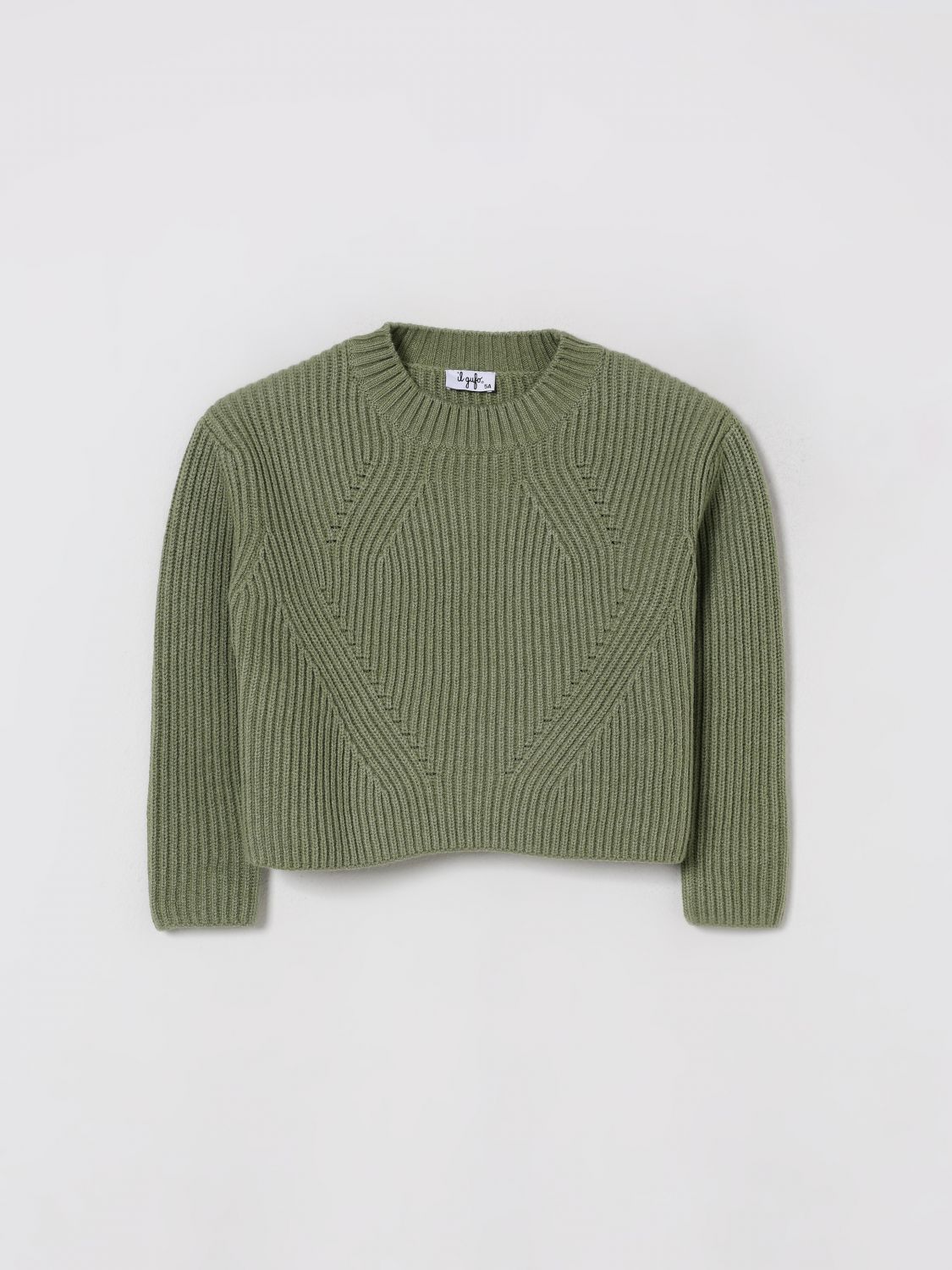 IL GUFO Children's Sweater Color Green