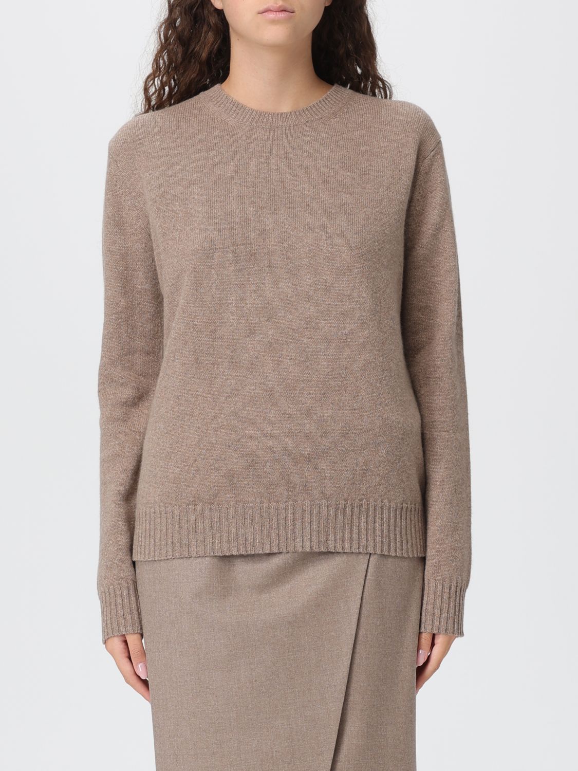 Max Mara Sweatshirt Woman Color Sand In Brown