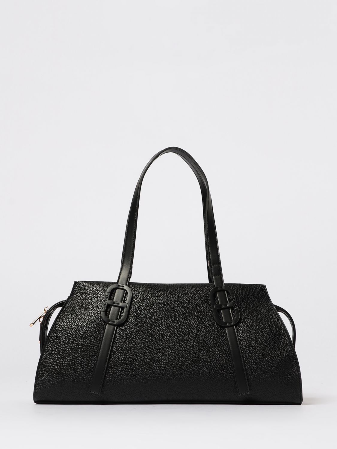 Twinset Leather Shoulder Bag In Black