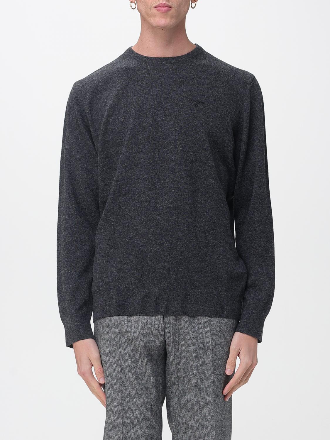 Barbour Sweater Men Color Charcoal In Gray