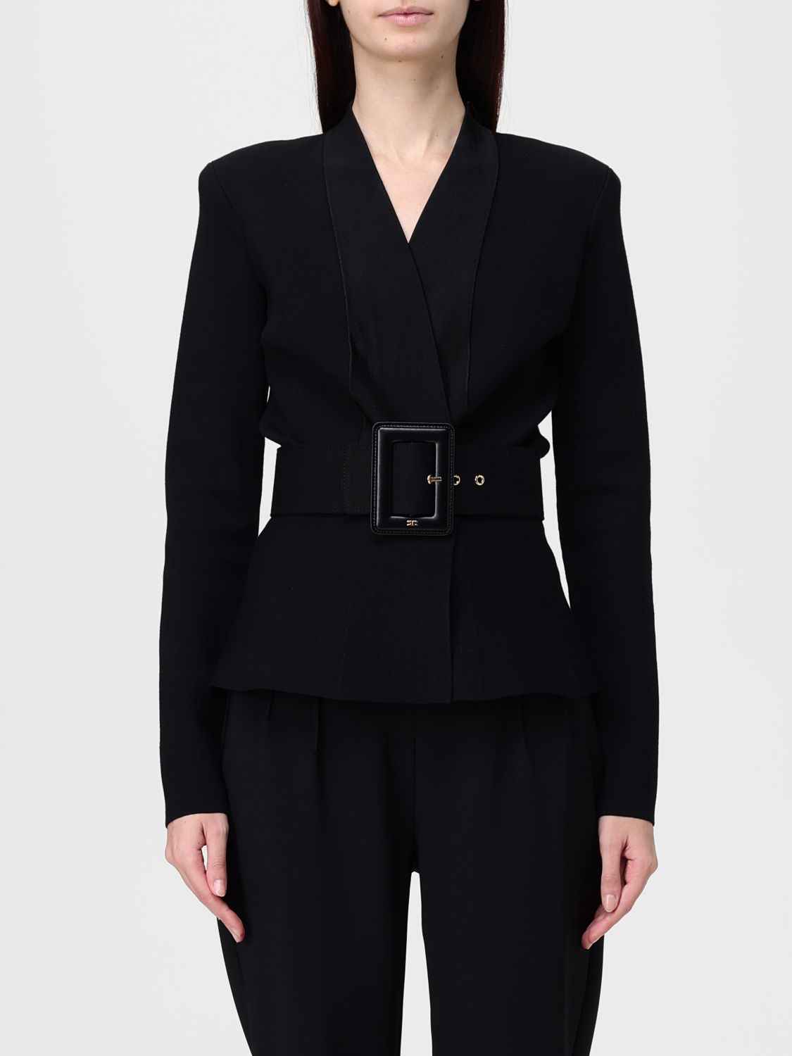 Elisabetta Franchi Blazer Woman Color Black In Black