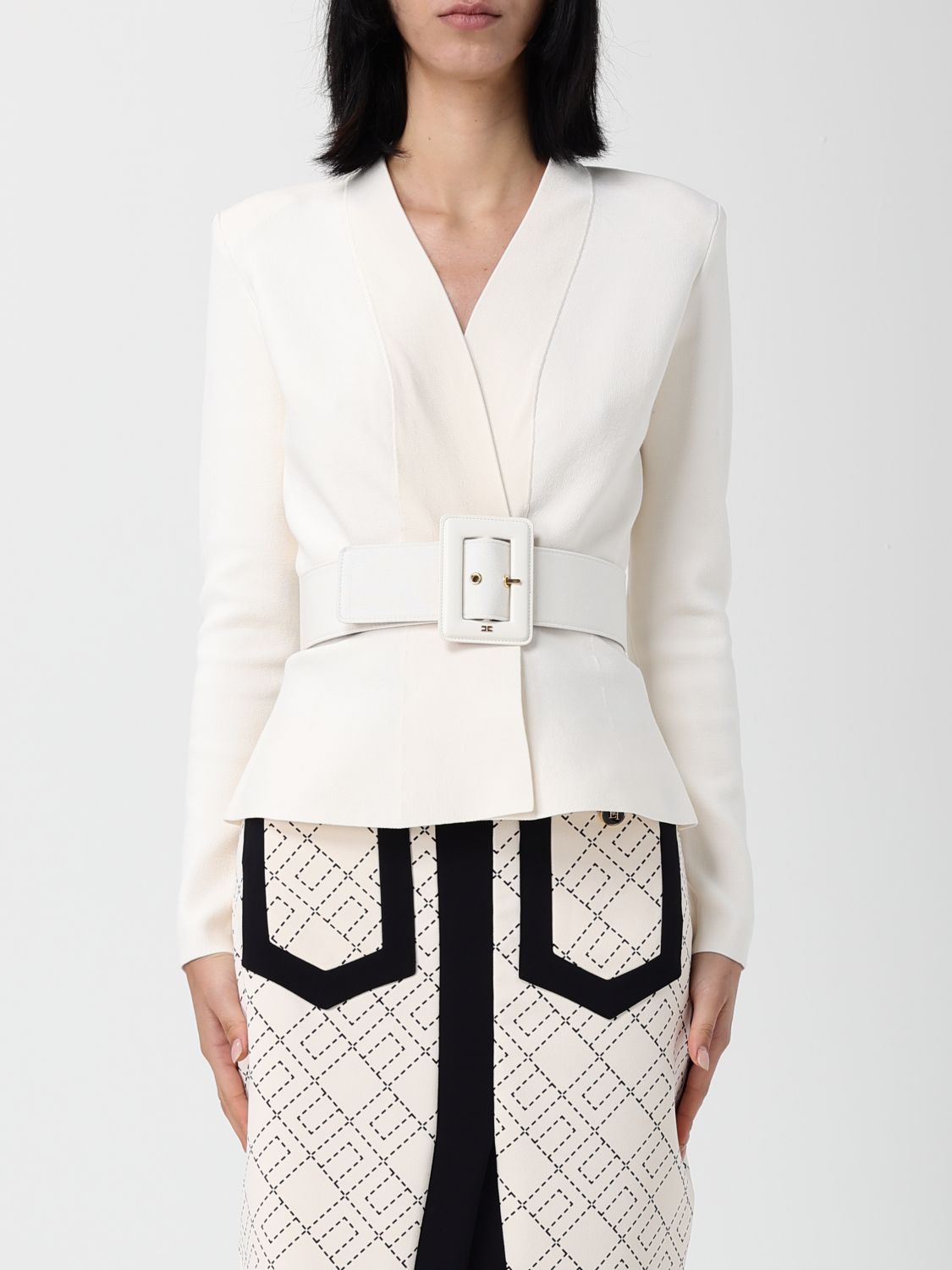 Elisabetta Franchi Sweater  Woman Color Milk In White