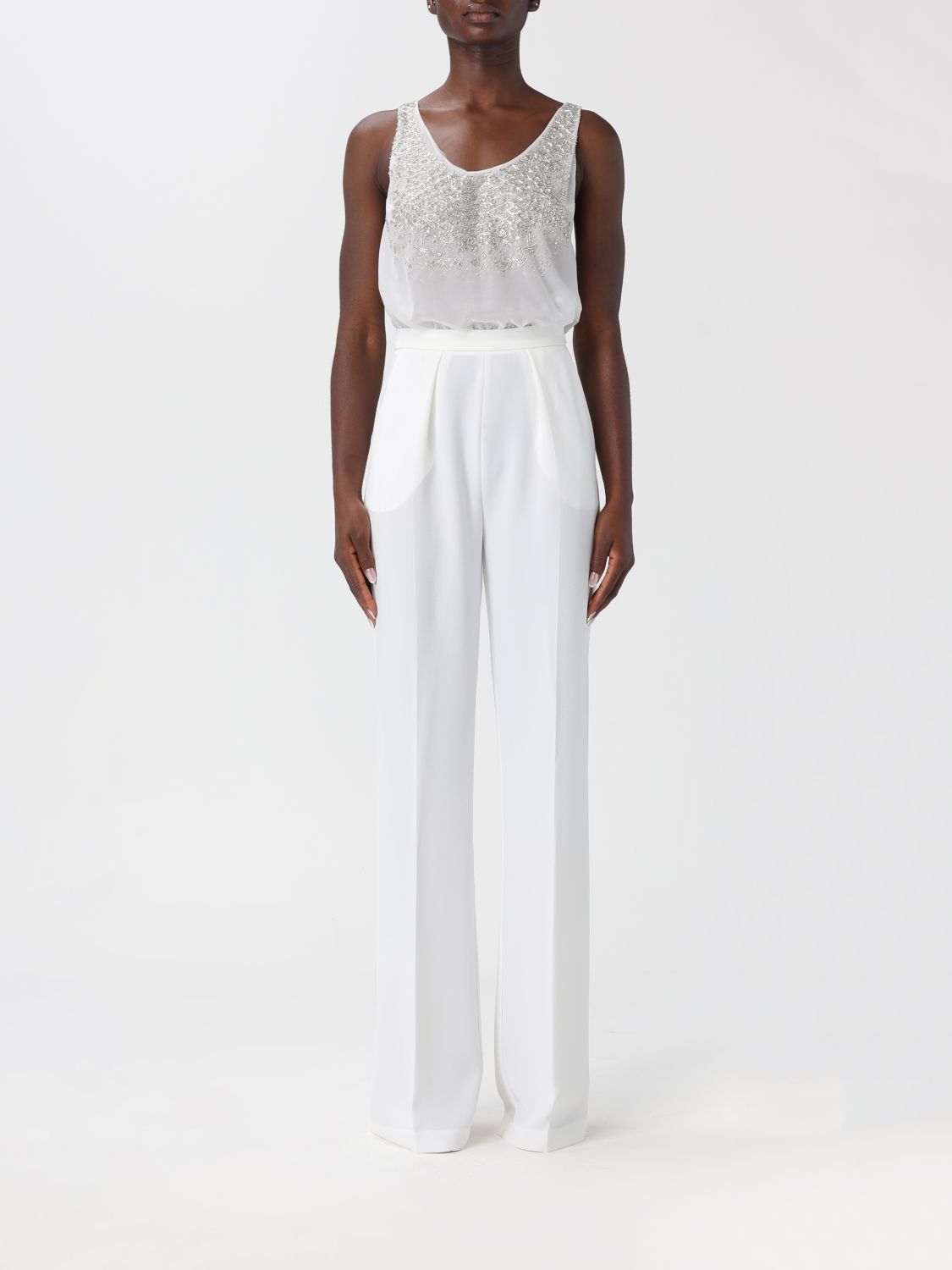 Elisabetta Franchi Jumpsuit  Woman Color White