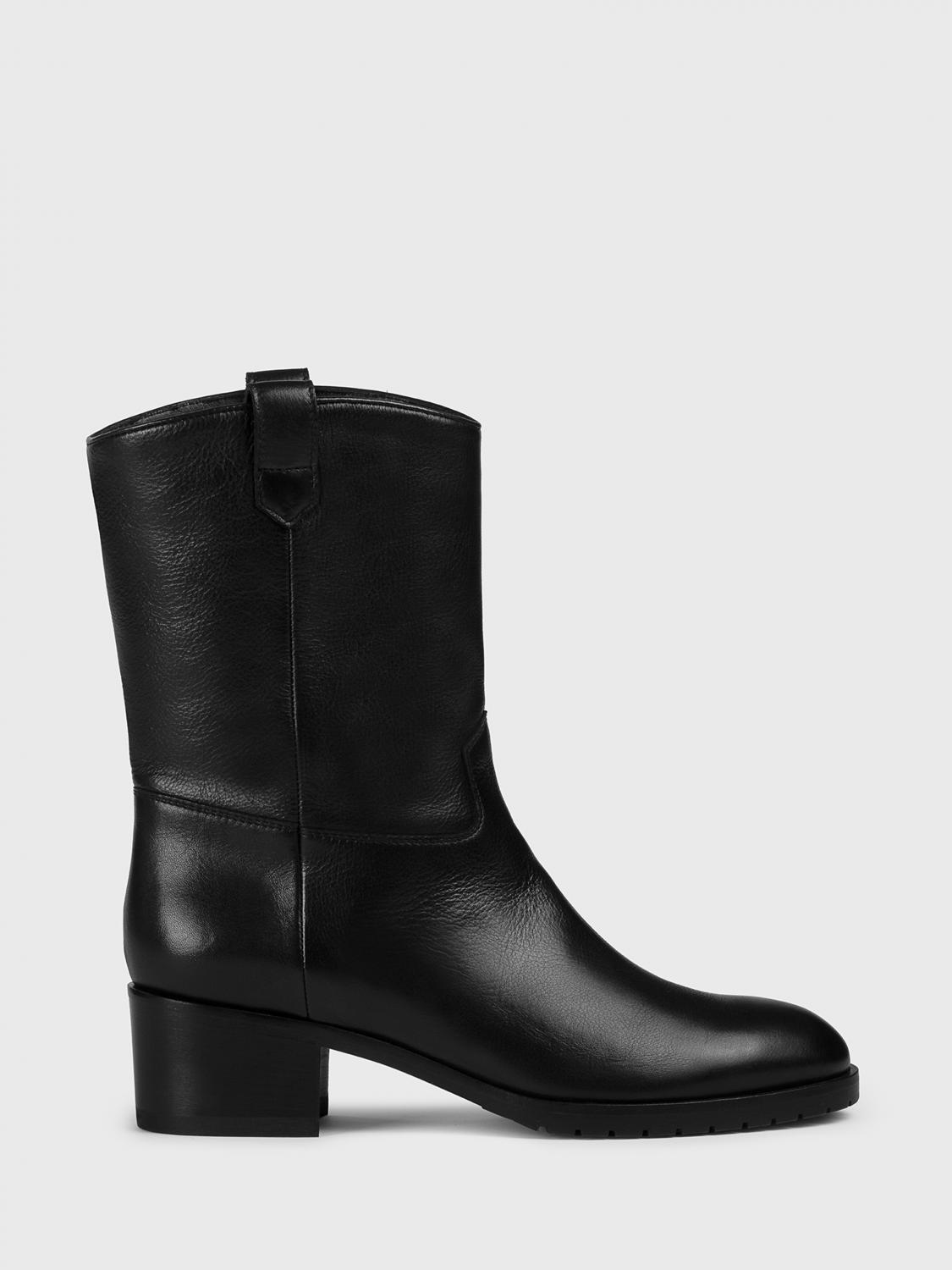 Doucal's Zip-up Leather Ankle Boots In Black