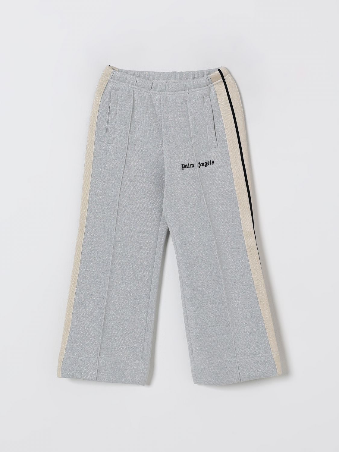 Palm Angels Pants Kids Color Grey In Gray