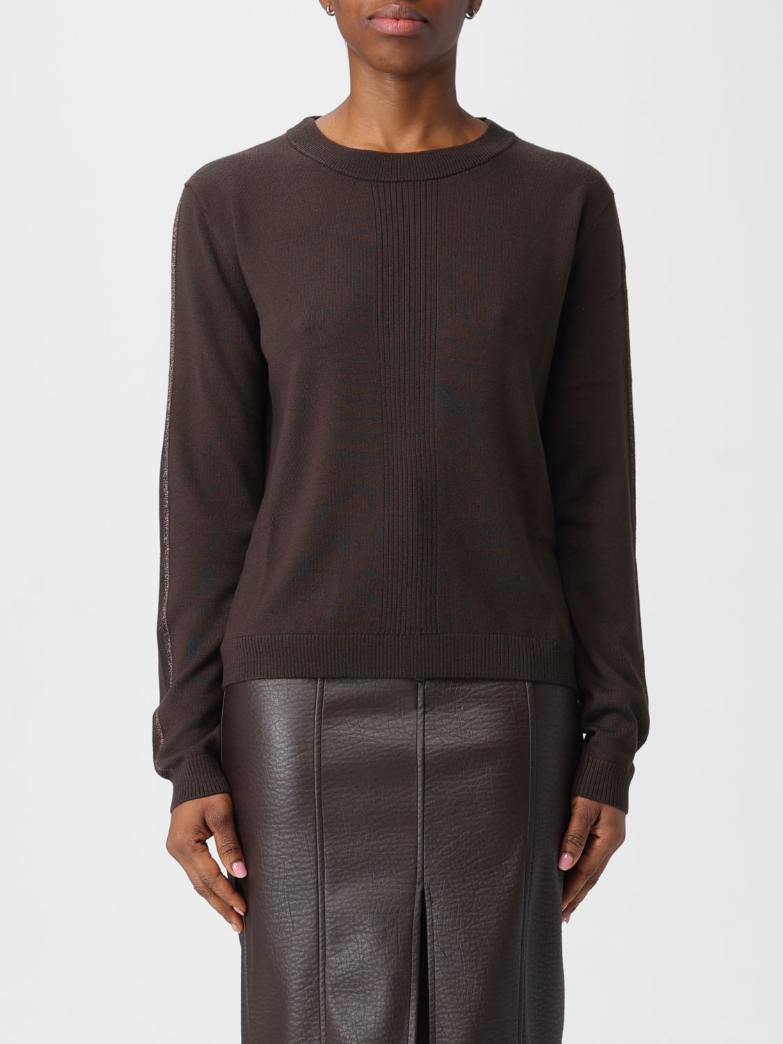 Patrizia Pepe Sweater  Woman Color Brown In Brown