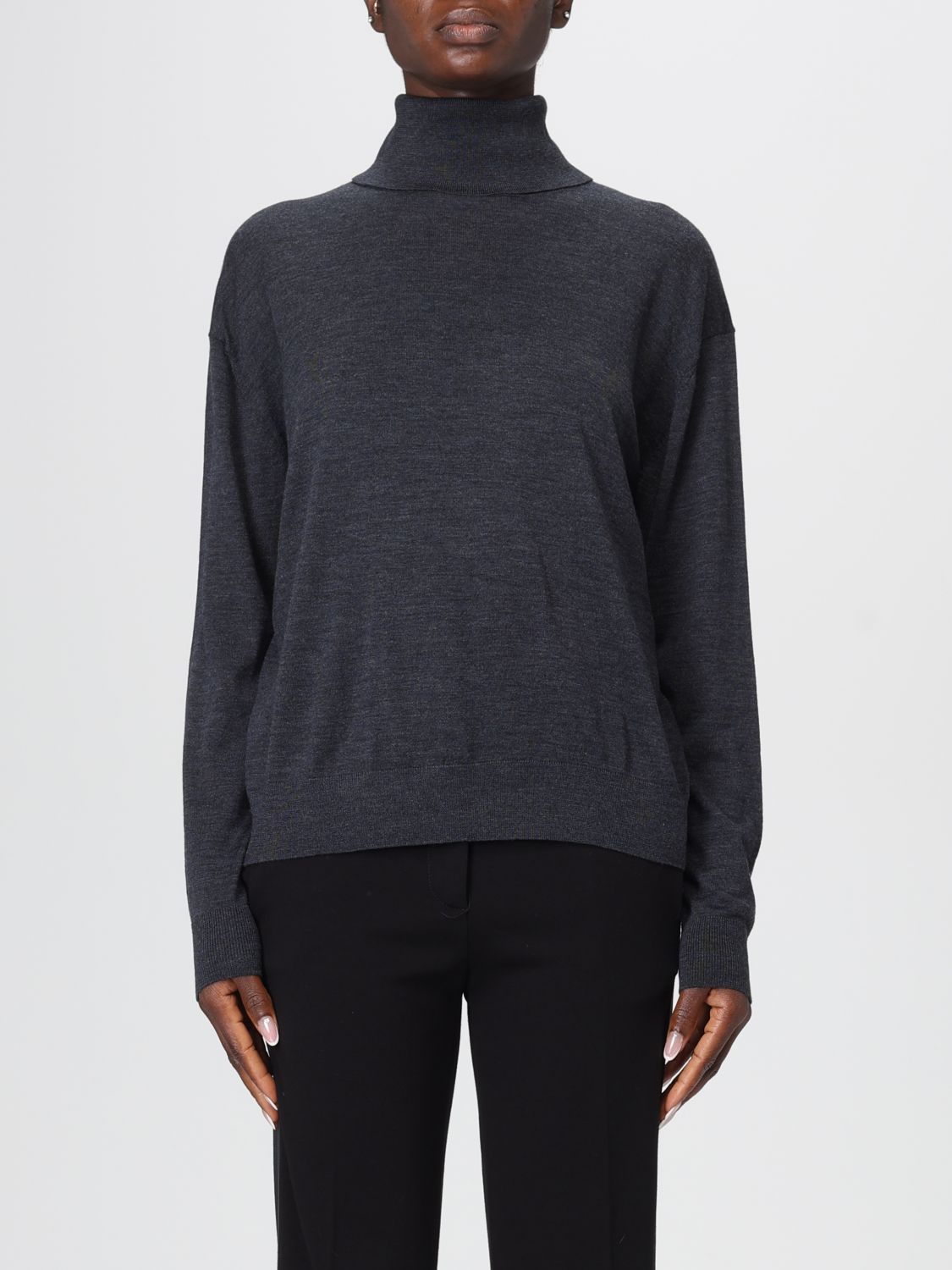 Semicouture Sweater  Woman Color Charcoal In Gray