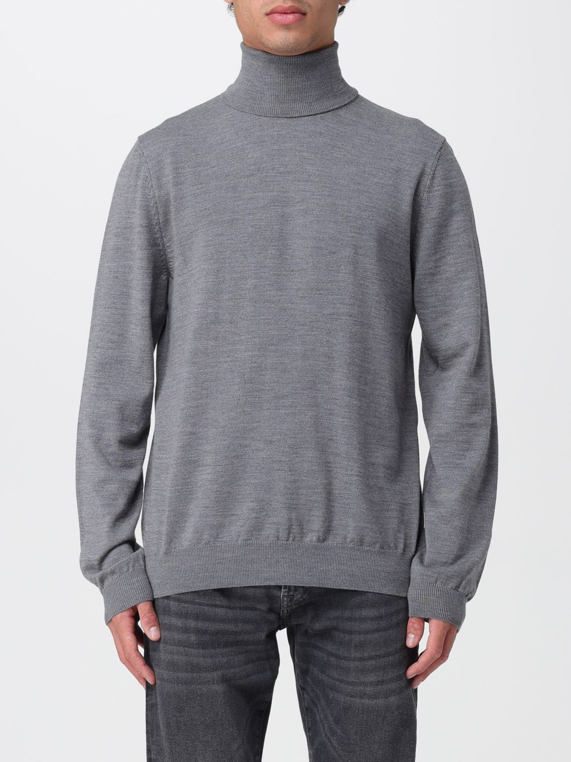 Hugo Boss Sweater Hugo Men Color Grey In Gray