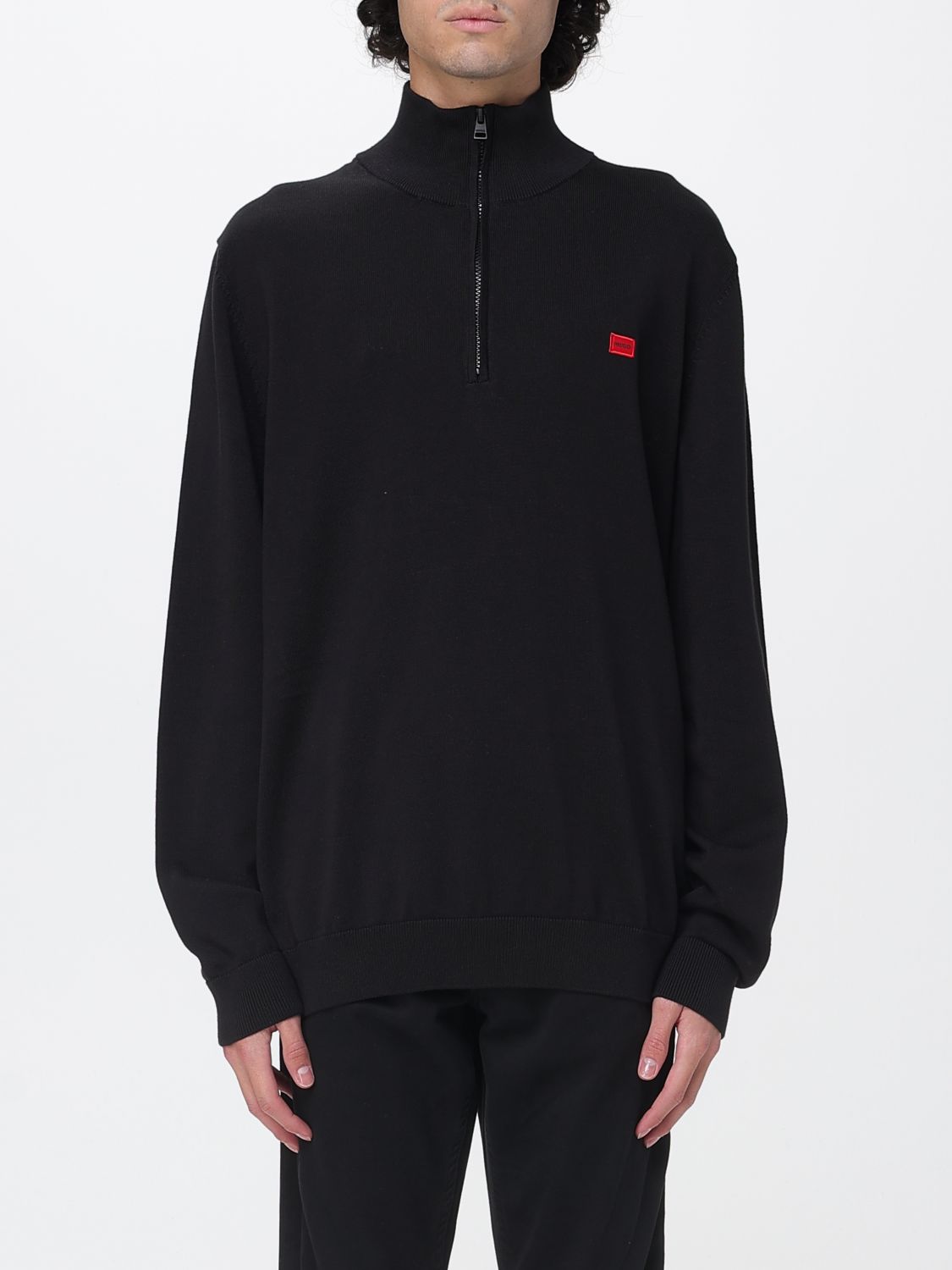 Hugo Boss Sweater Hugo Men Color Black In Black