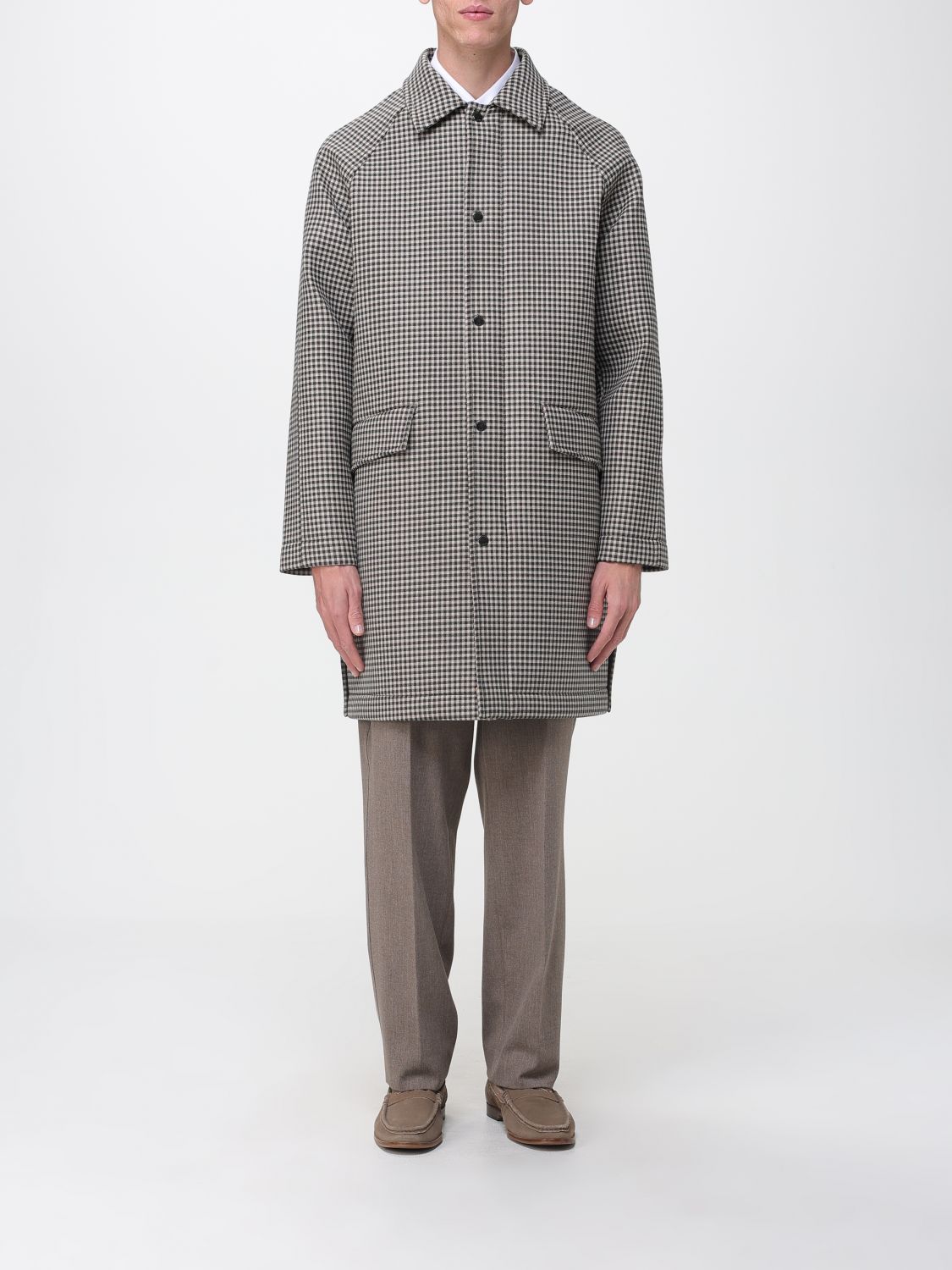 Paolo Pecora Coat Men Color Multicolor In Multi