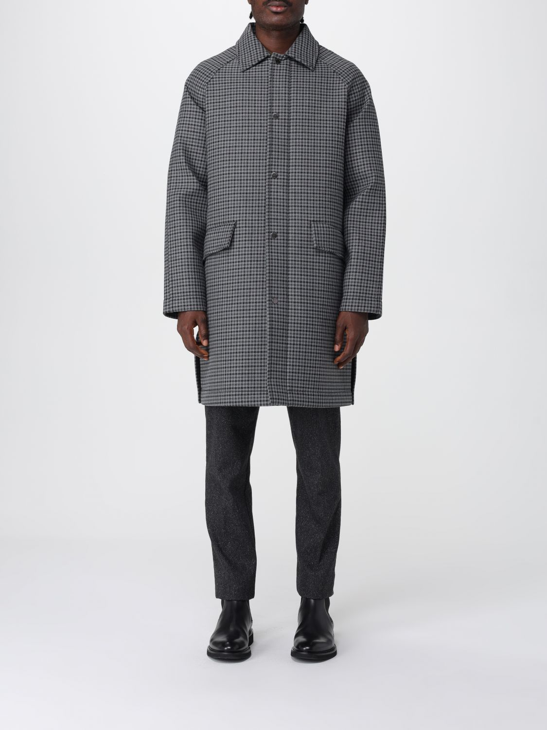 Paolo Pecora Coat  Men Color Grey In Gray