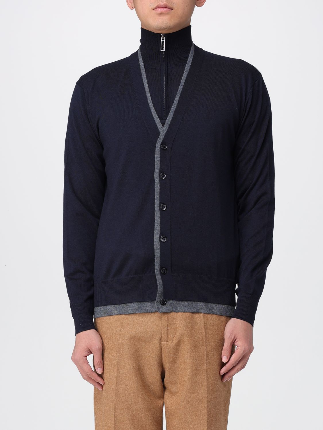 Paolo Pecora Sweater Men Color Blue In Black