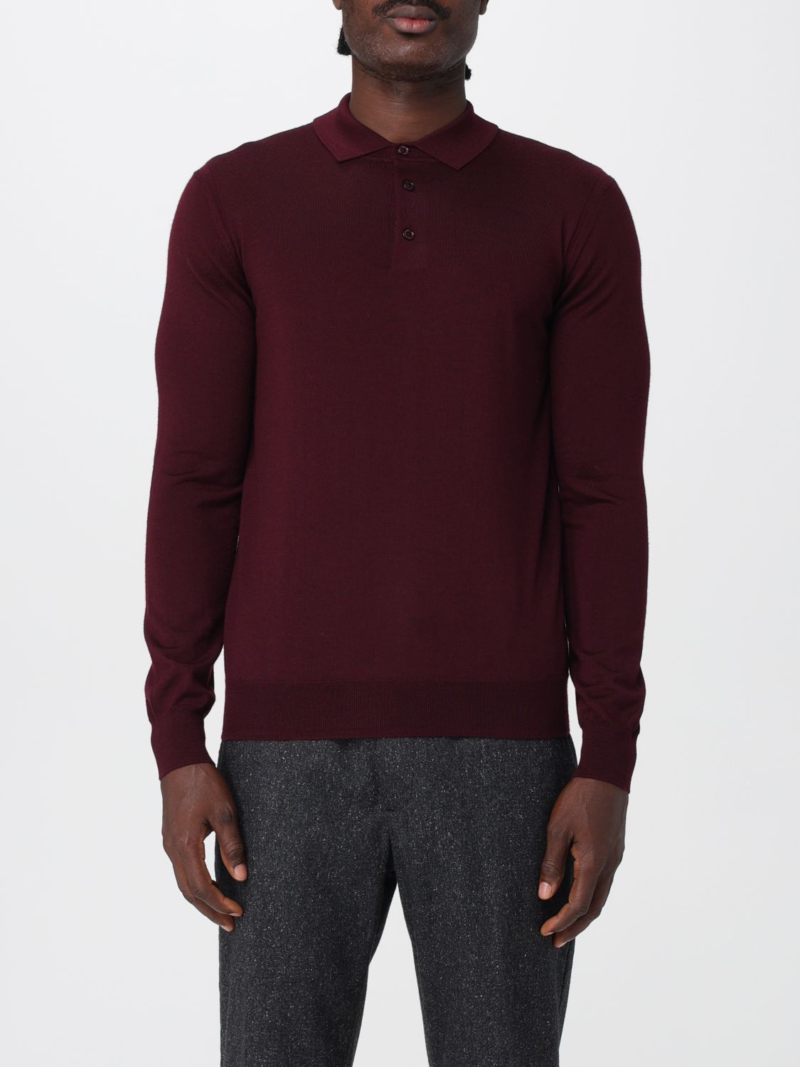 Paolo Pecora Sweater  Men Color Burgundy In Burgundy