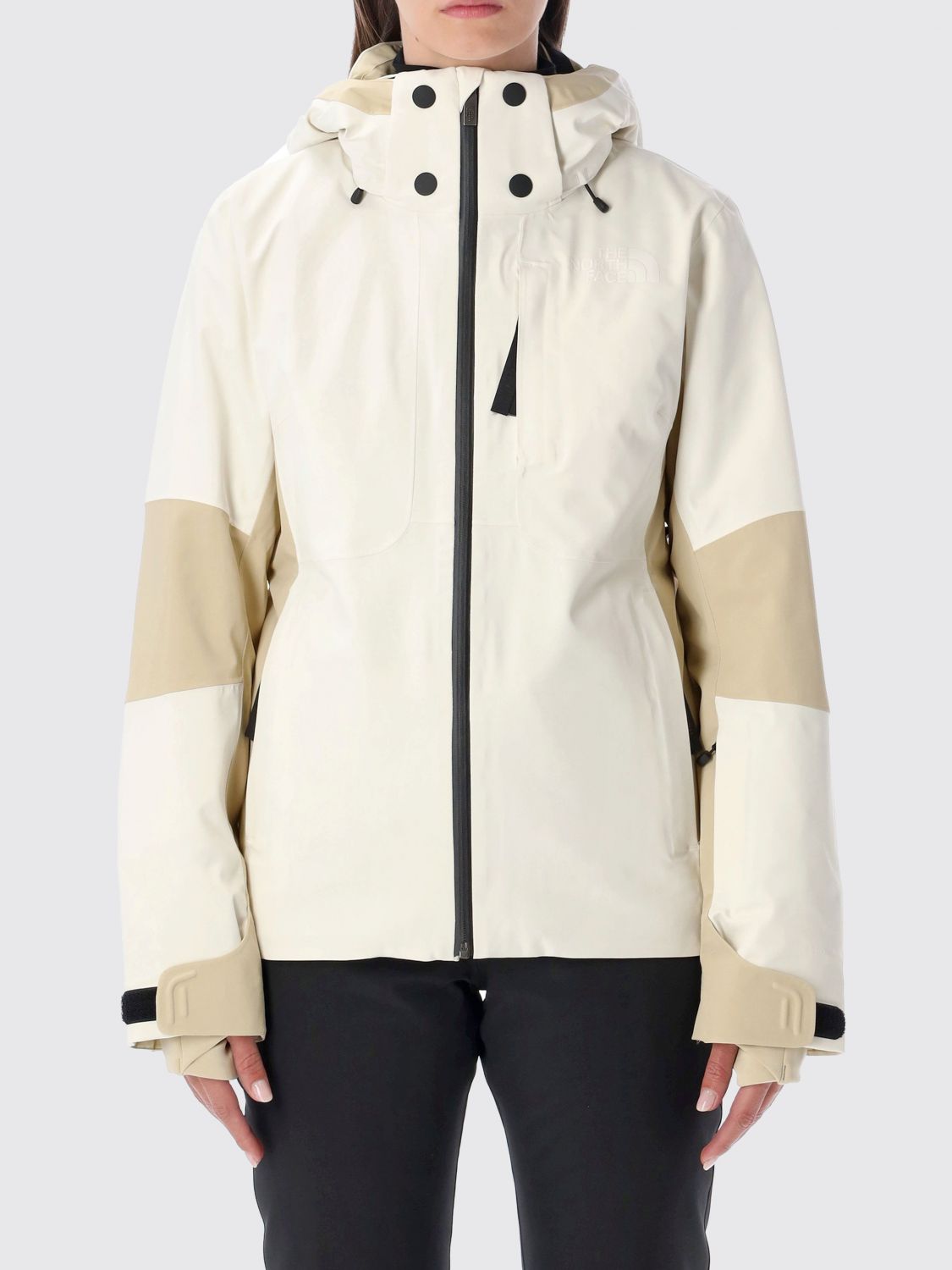 The North Face Lenado Ski Jacket Beige And White In Neutral