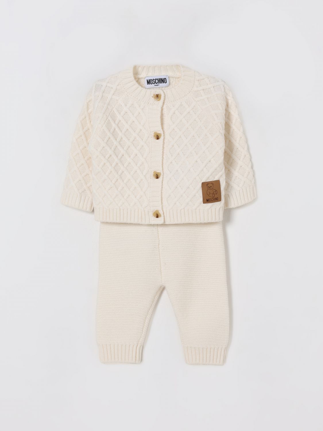 Moschino Jumpsuit Kids Color White In White