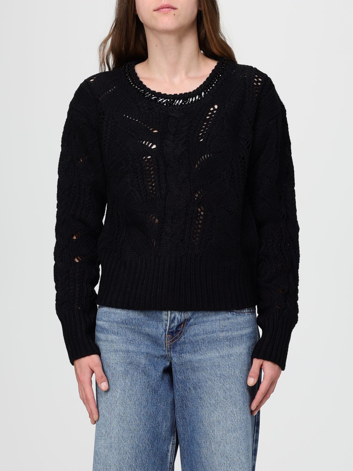 Liu •jo Sweatshirt Liu Jo Woman Color Black In Black