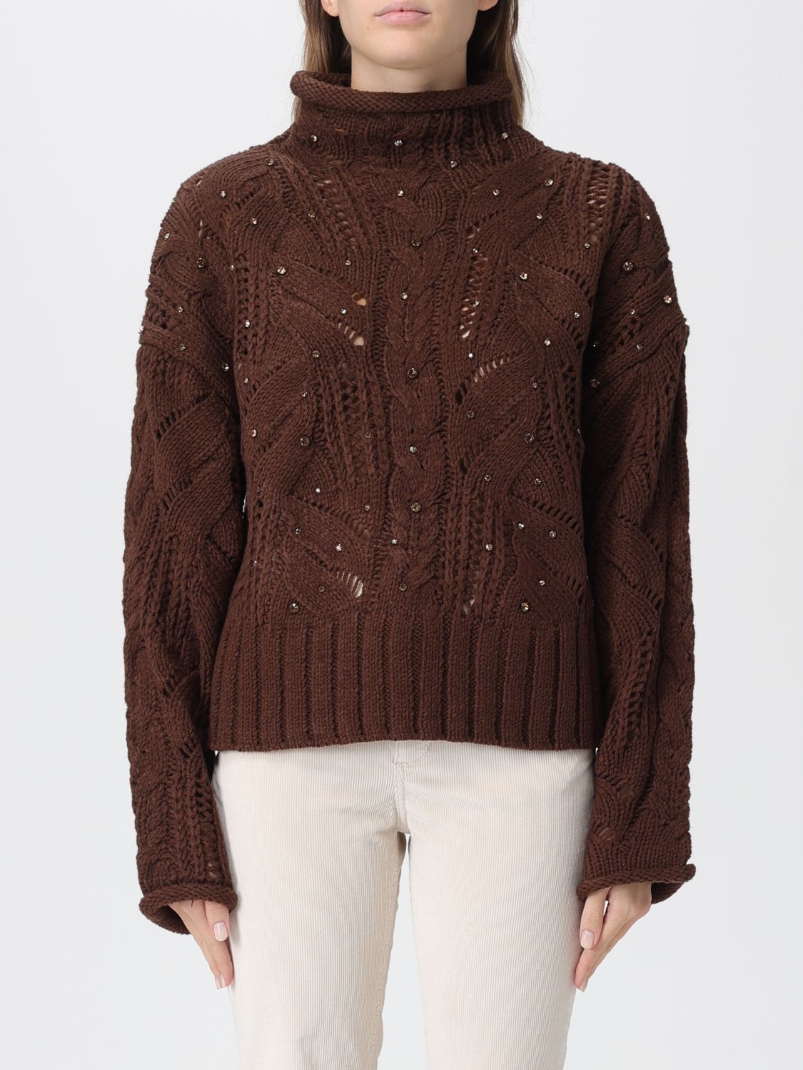 Liu •jo Sweater Liu Jo Woman Color Brown In Blue