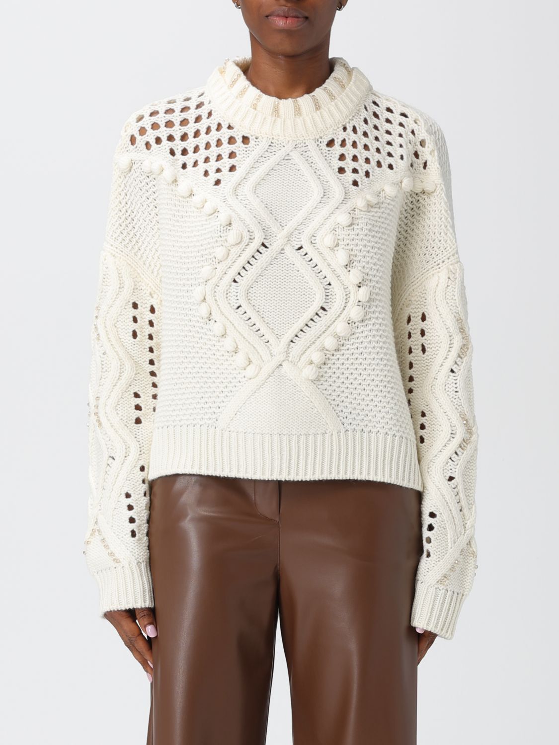 Liu •jo Sweater Liu Jo Woman Color White In White