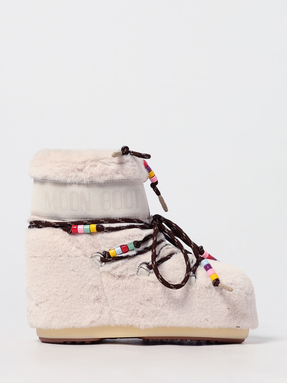 Moon Boot Shoes Woman Color White In Orange