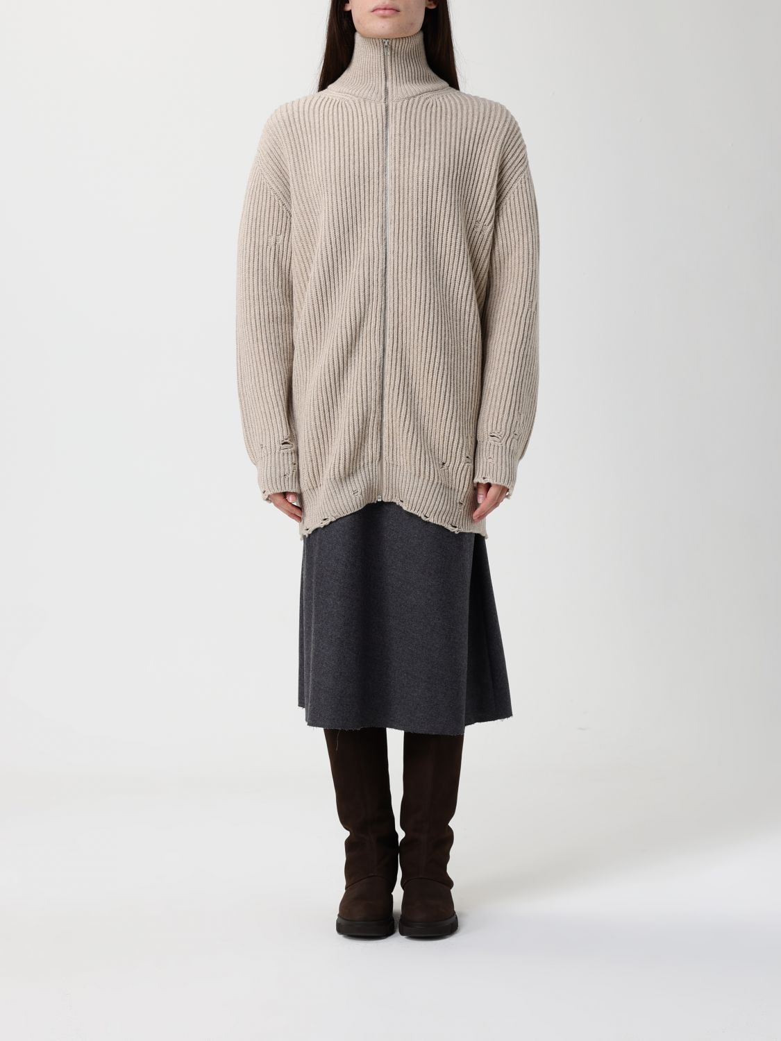 Mm6 Maison Margiela Sweatshirt  Woman Color White In White