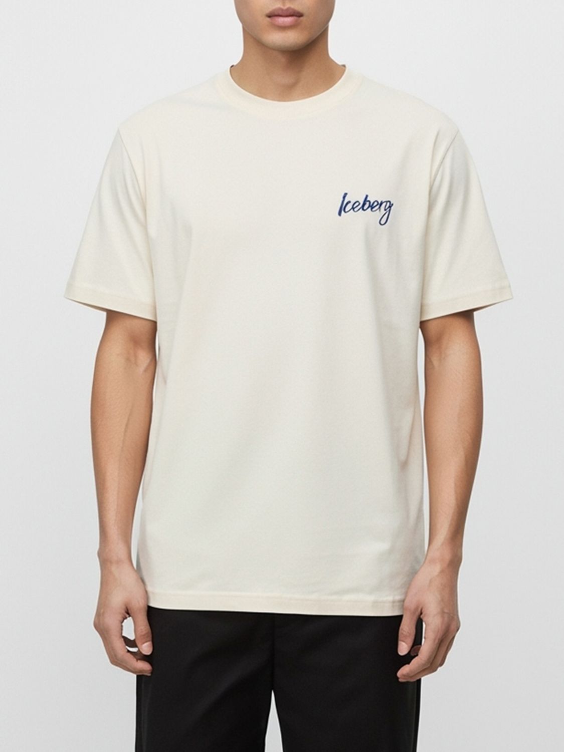 Iceberg T Shirts White In White