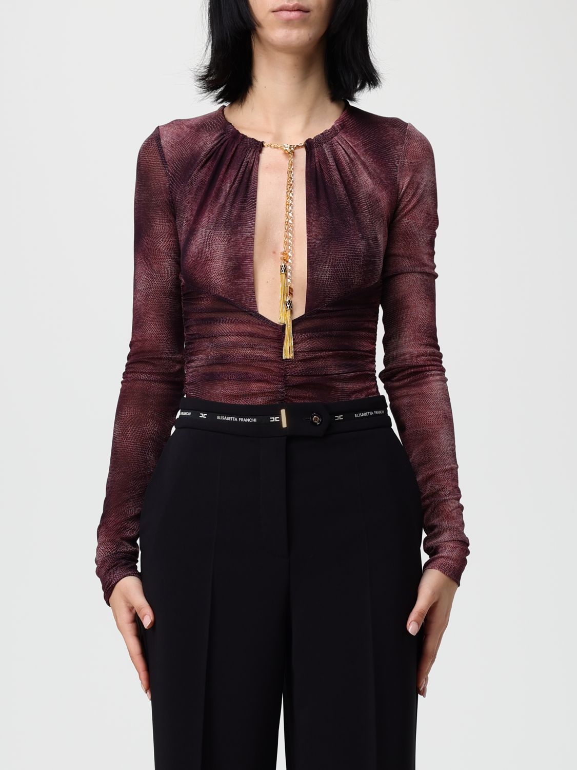 Elisabetta Franchi Top  Woman Color Red In Multi