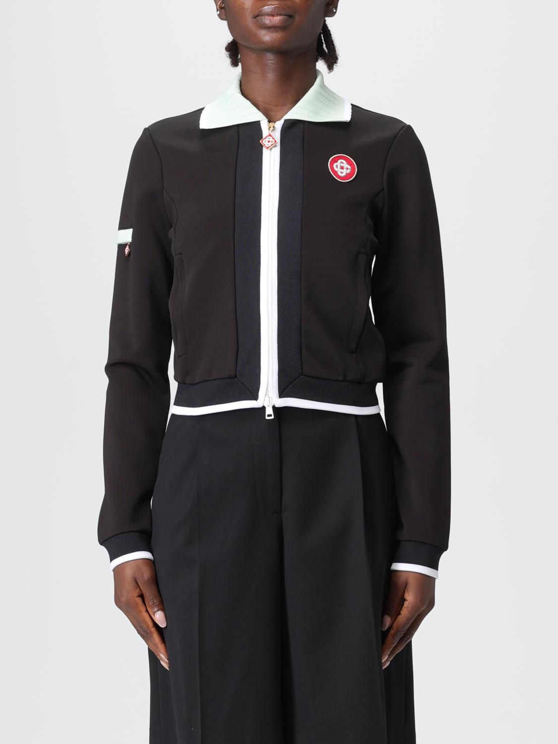Casablanca Black Viscose Track Jacket In Black