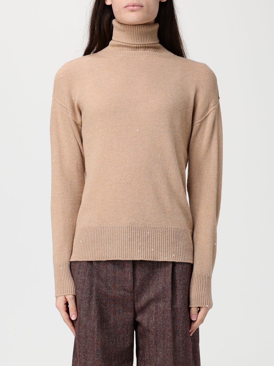Lorena Antoniazzi Sweater  Woman Color Brown