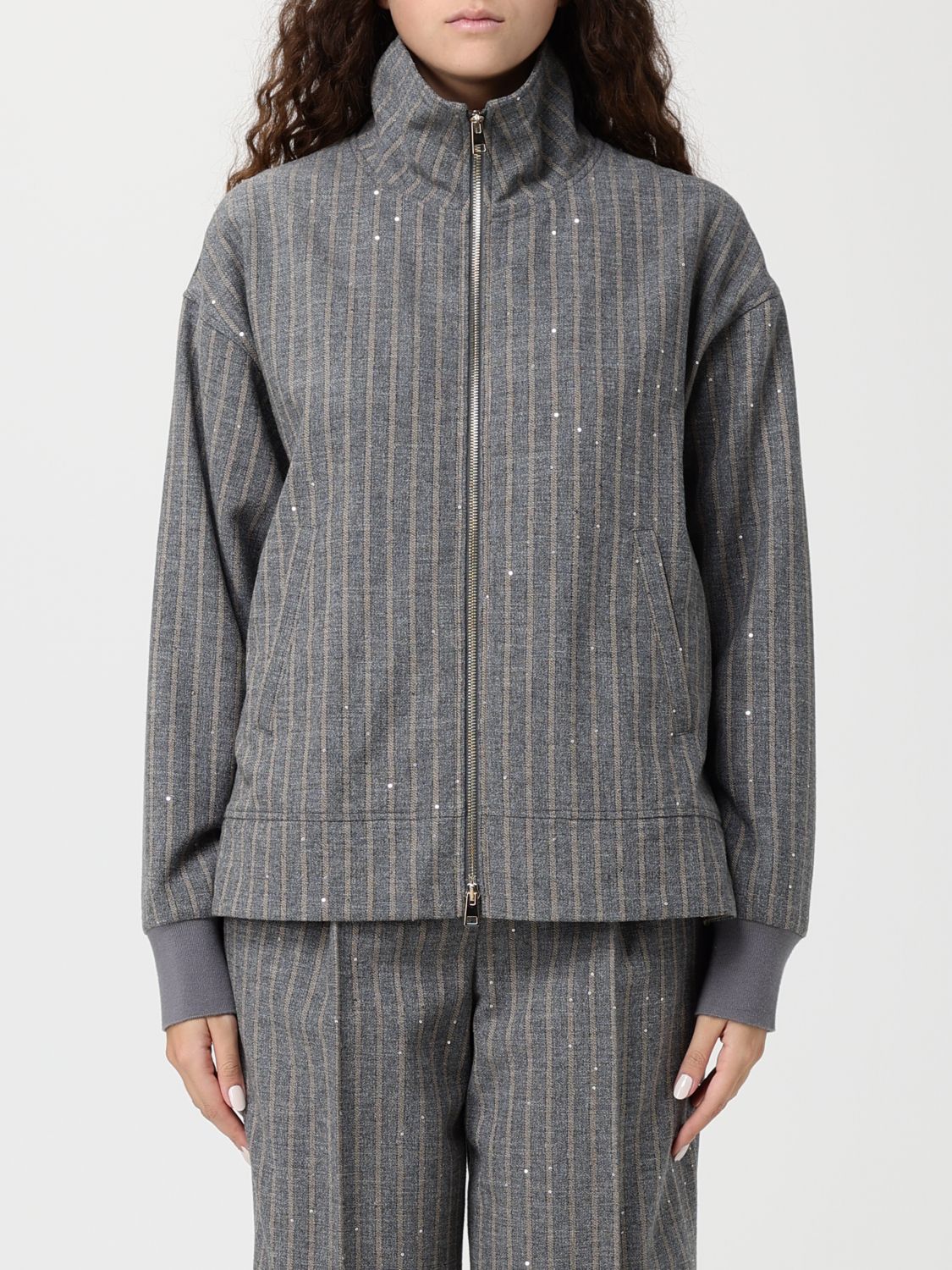 Lorena Antoniazzi Sweatshirt  Woman Color Grey In Gray